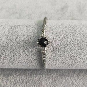 David Yurman Petite Bracelet in Sterling Silver with Black Onyx